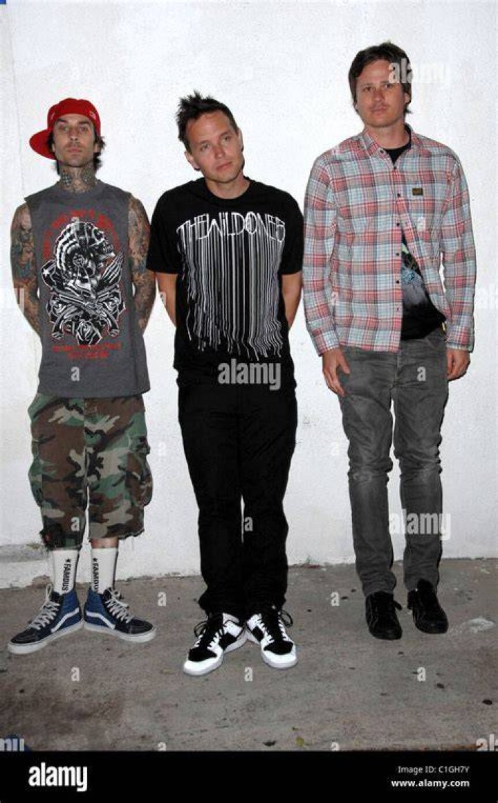 travis barker, mark hoppus, tom delonge